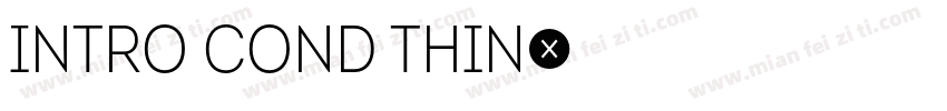 Intro Cond Thin字体转换